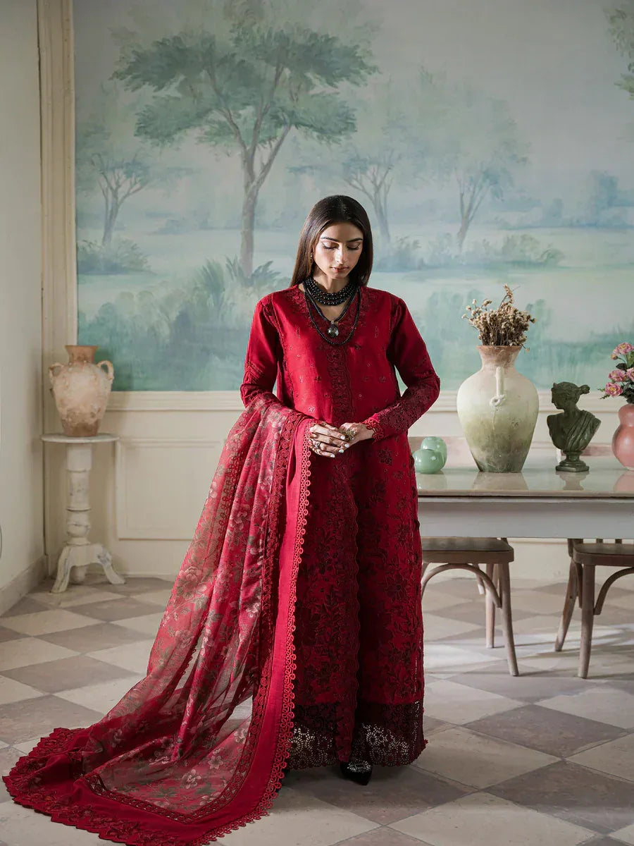 Maryum Hussain | Laani Luxury Pret | Ruby - Aqsa Fabrics