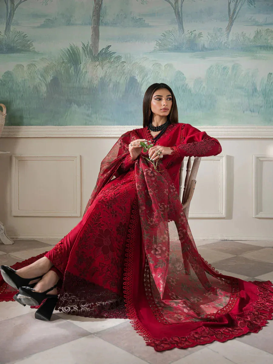 Maryum Hussain | Laani Luxury Pret | Ruby - Aqsa Fabrics