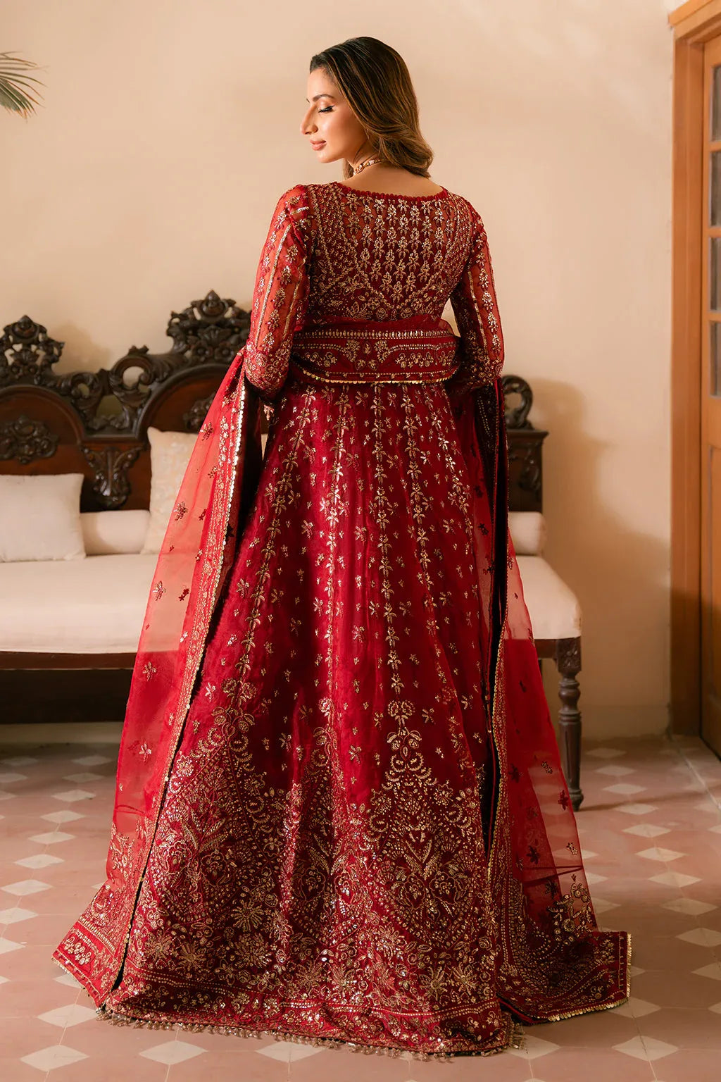 Ayzel | Solene Wedding Formals | Rose - Aqsa Fabrics