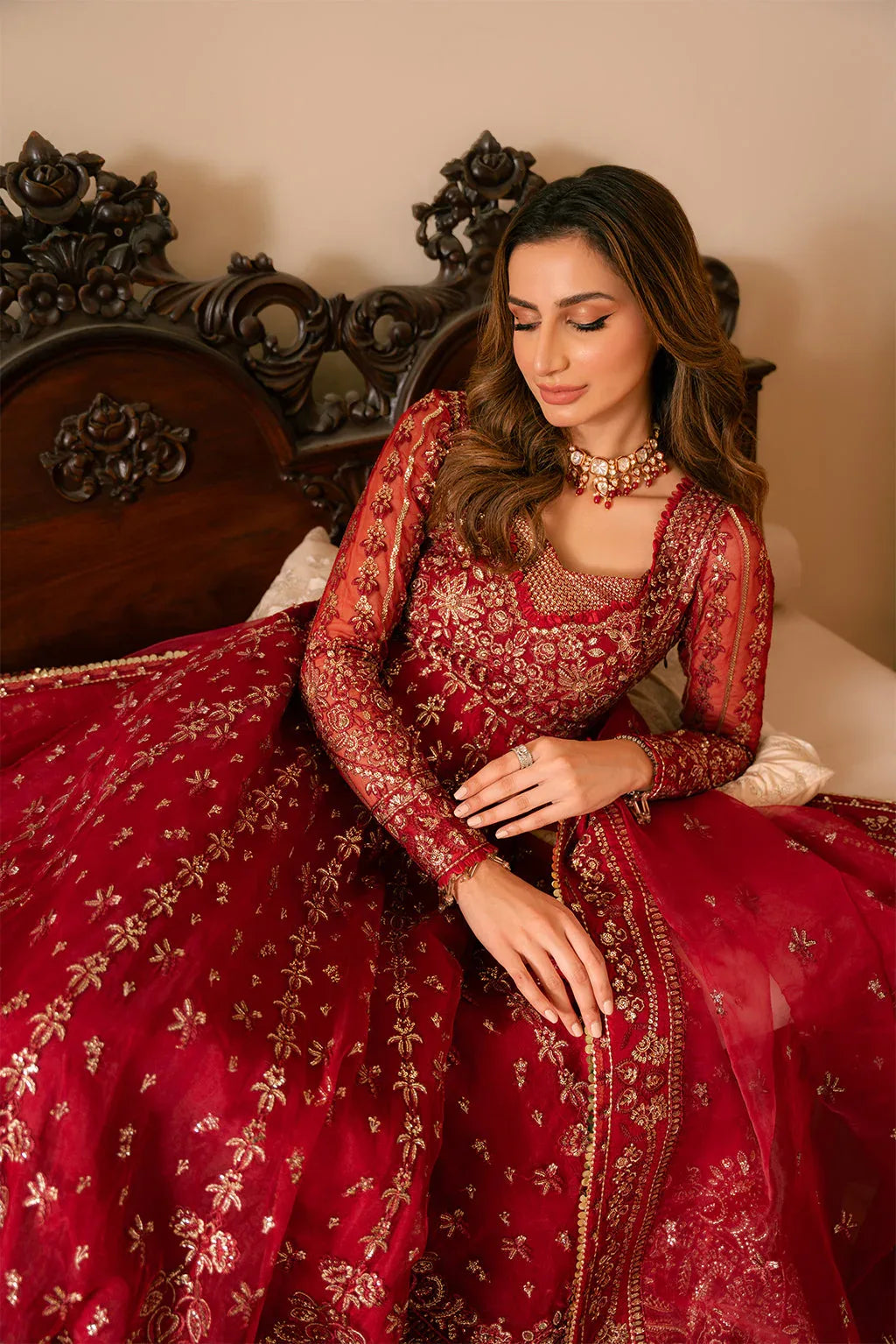 Ayzel | Solene Wedding Formals | Rose - Aqsa Fabrics