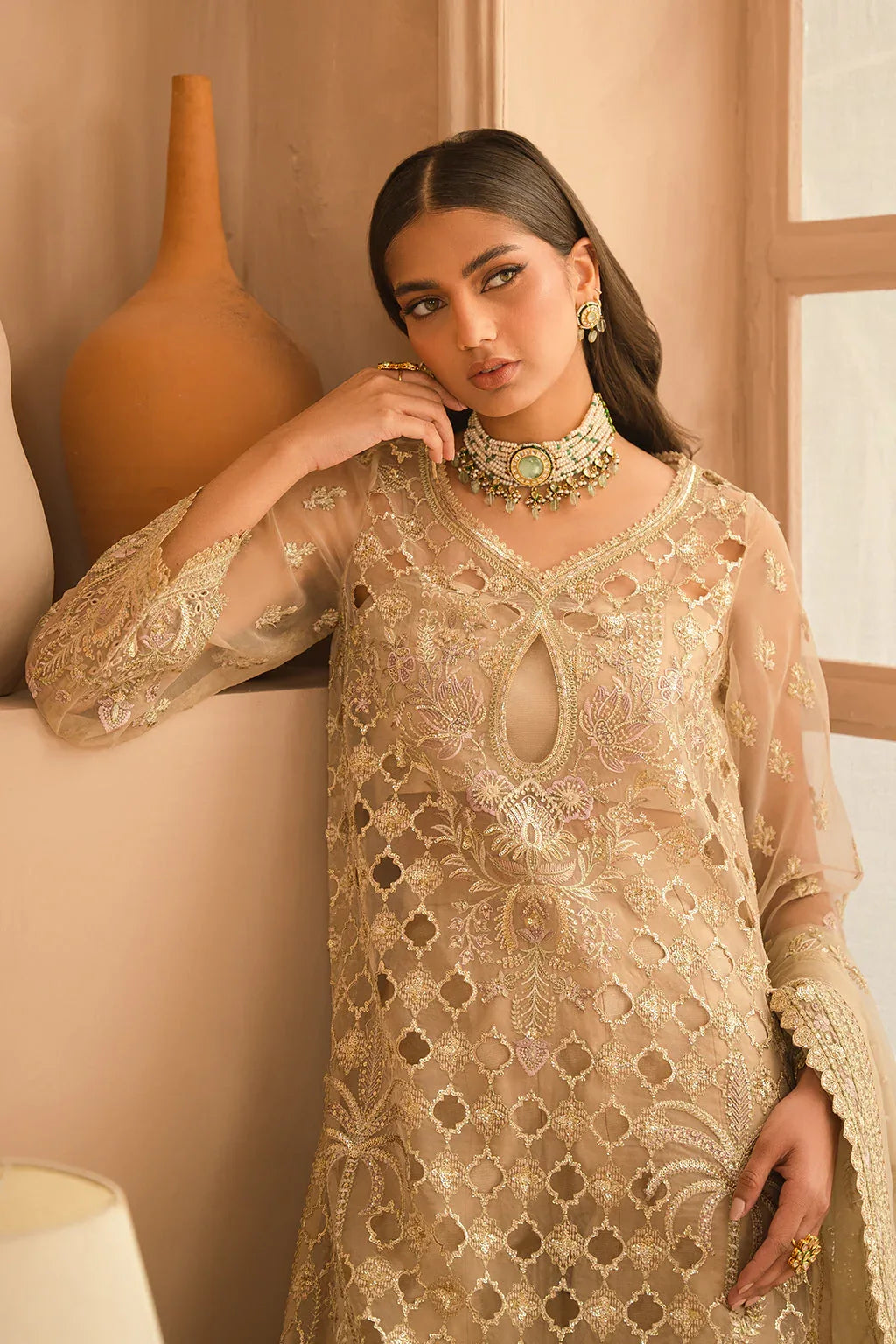 Ayzel | Panache Wedding Formals | Rusa - Aqsa Fabrics