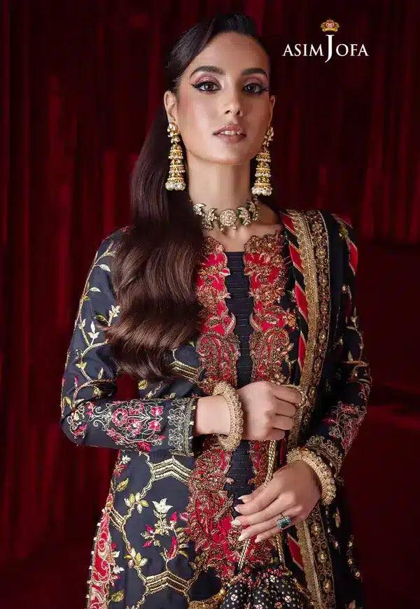 Asim Jofa | Bekhudi Luxury Chiffon 23 | AJBK-02 - Aqsa Fabrics