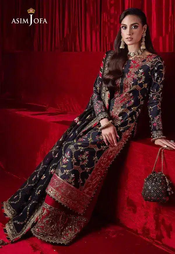Asim Jofa | Bekhudi Luxury Chiffon 23 | AJBK-02 - Aqsa Fabrics