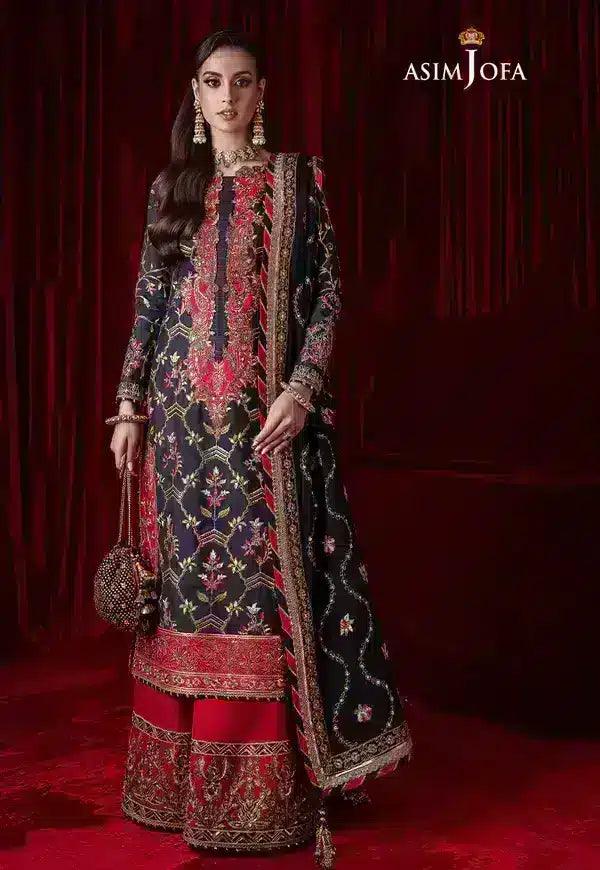 Asim Jofa | Bekhudi Luxury Chiffon 23 | AJBK-02 - Aqsa Fabrics