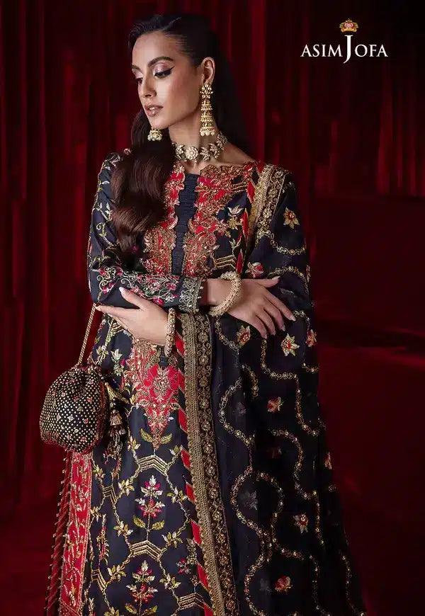 Asim Jofa | Bekhudi Luxury Chiffon 23 | AJBK-02 - Aqsa Fabrics