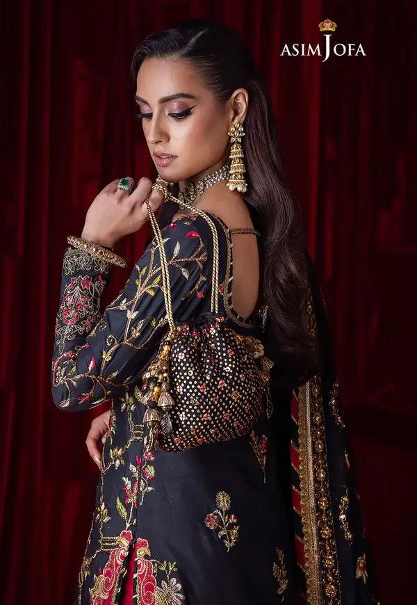 Asim Jofa | Bekhudi Luxury Chiffon 23 | AJBK-02 - Aqsa Fabrics