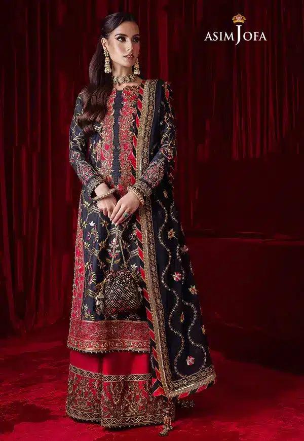 Asim Jofa | Bekhudi Luxury Chiffon 23 | AJBK-02 - Aqsa Fabrics