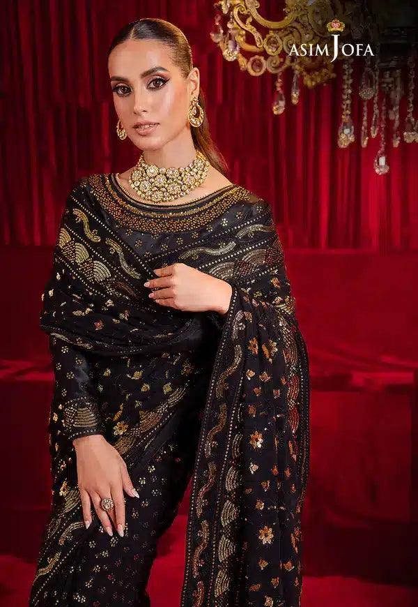 Asim Jofa | Bekhudi Luxury Chiffon 23 | AJBK-03 - Aqsa Fabrics