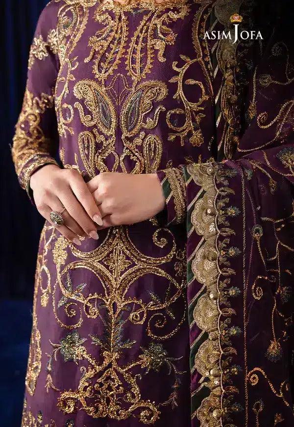 Asim Jofa | Bekhudi Luxury Chiffon 23 | AJBK-07 - Aqsa Fabrics