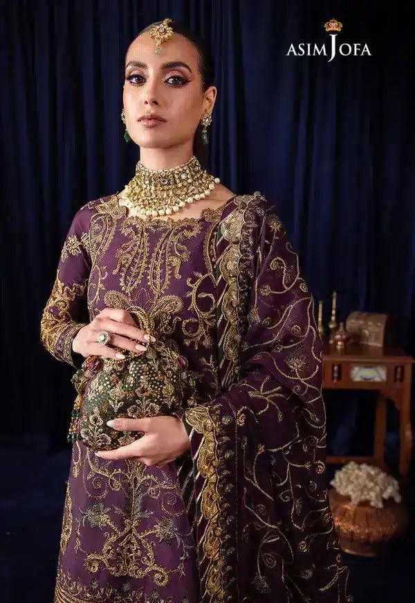 Asim Jofa | Bekhudi Luxury Chiffon 23 | AJBK-07 - Aqsa Fabrics