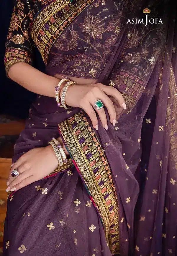 Asim Jofa | Bekhudi Luxury Chiffon 23 | AJBK-08 - Aqsa Fabrics