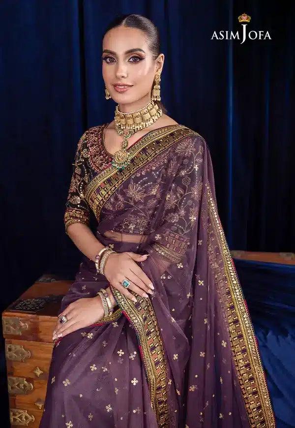 Asim Jofa | Bekhudi Luxury Chiffon 23 | AJBK-08 - Aqsa Fabrics