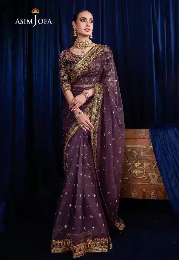 Asim Jofa | Bekhudi Luxury Chiffon 23 | AJBK-08 - Aqsa Fabrics