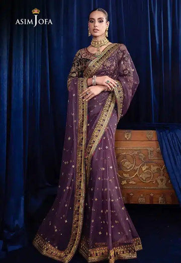 Asim Jofa | Bekhudi Luxury Chiffon 23 | AJBK-08 - Aqsa Fabrics