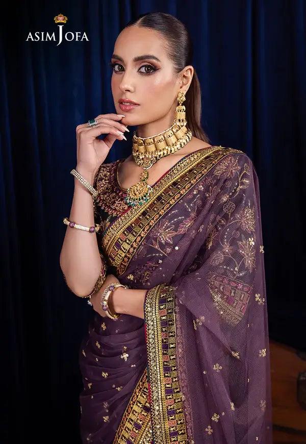 Asim Jofa | Bekhudi Luxury Chiffon 23 | AJBK-08 - Aqsa Fabrics