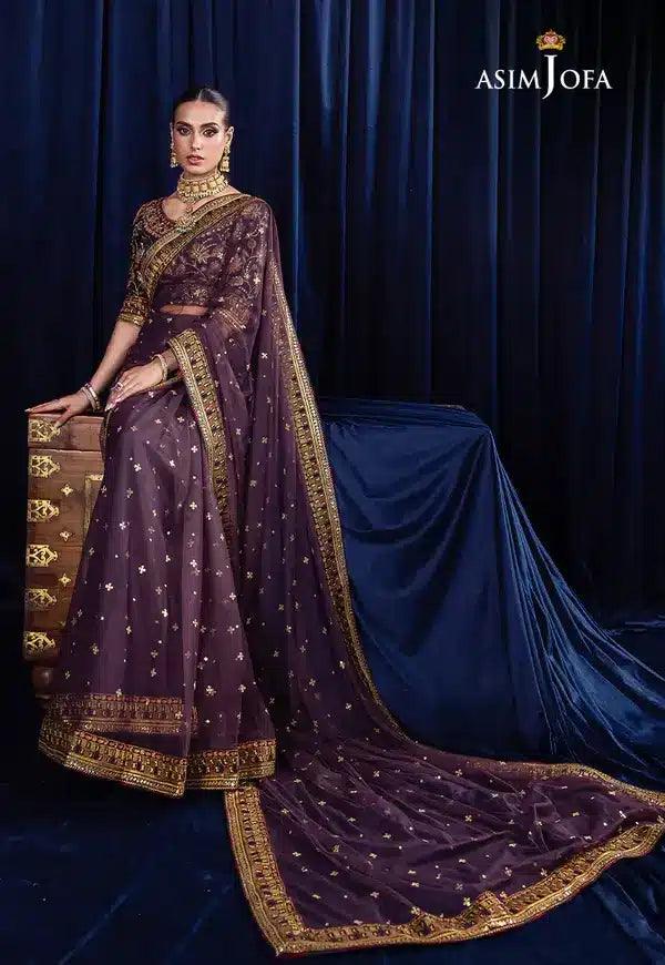 Asim Jofa | Bekhudi Luxury Chiffon 23 | AJBK-08 - Aqsa Fabrics