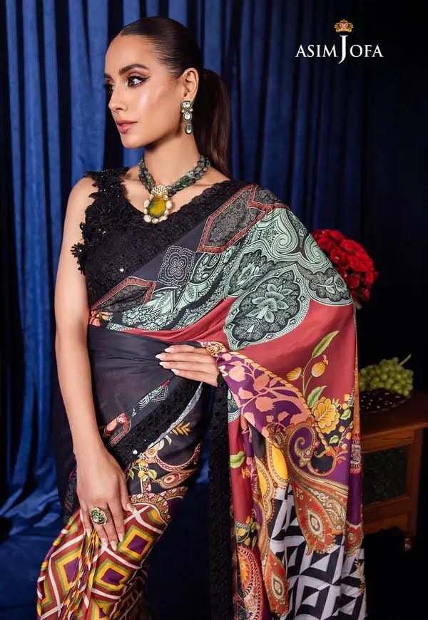 Asim Jofa | Bekhudi Luxury Chiffon 23 | AJBK-09 - Aqsa Fabrics