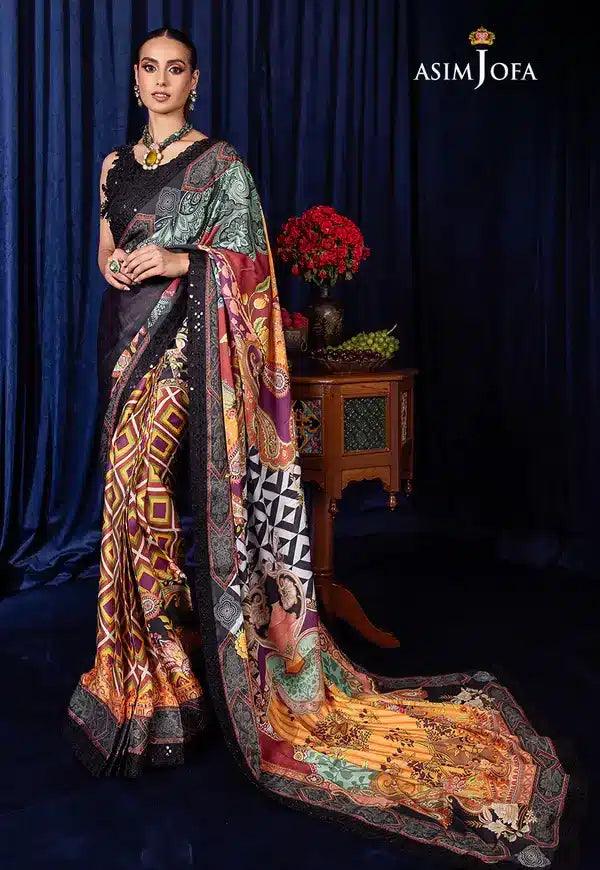 Asim Jofa | Bekhudi Luxury Chiffon 23 | AJBK-09 - Aqsa Fabrics