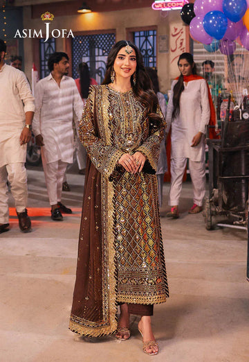 Asim Jofa | Chamkeli Formals 24 | AJKK-30 - Aqsa Fabrics