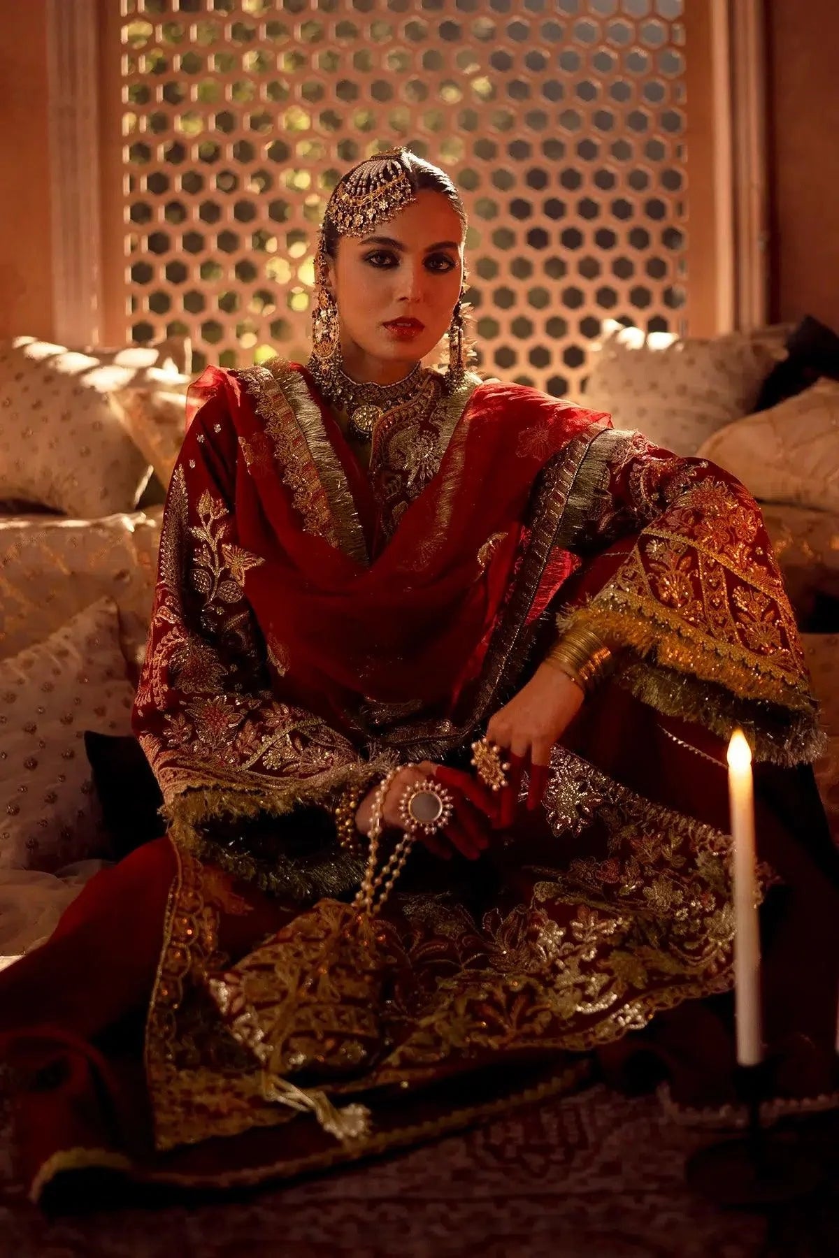 AJR Couture | Mushk The Silk Edit | Gulab - Aqsa Fabrics