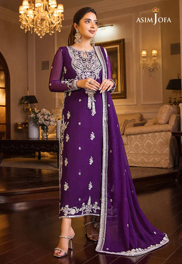 Asim Jofa | Luxury Collection | Maahru - Aqsa Fabrics