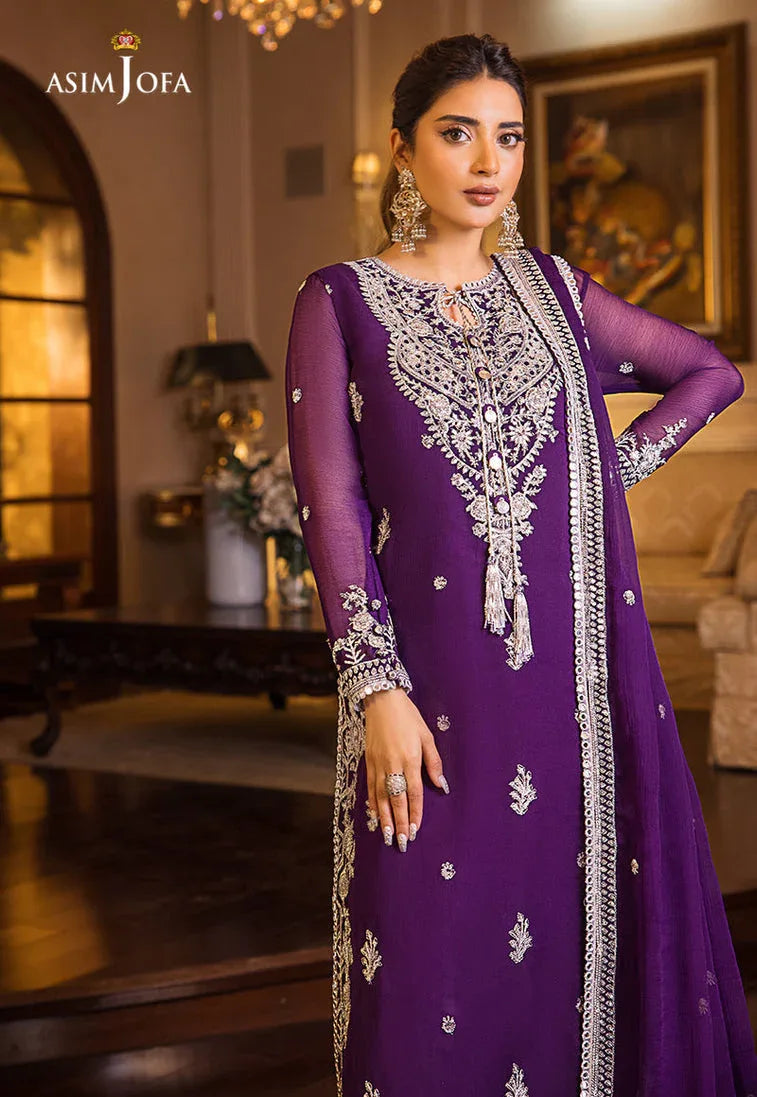 Asim Jofa | Luxury Collection | Maahru - Aqsa Fabrics