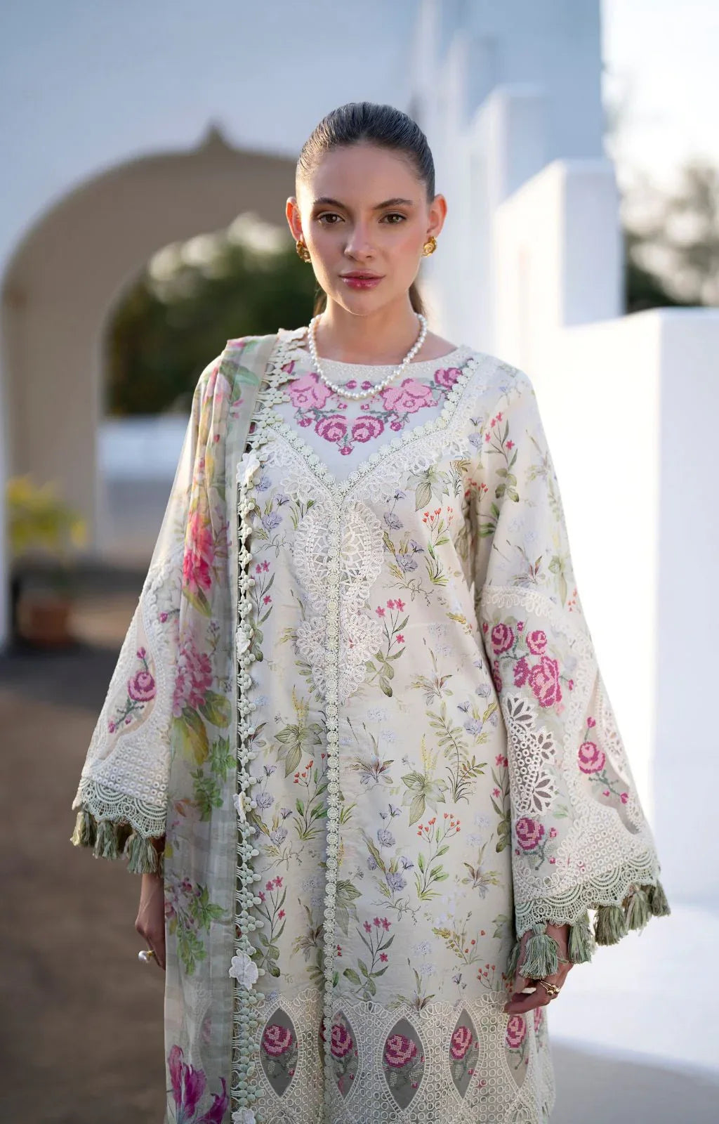 AJR Couture | Printakari Lawn 25 | Aleesia - Aqsa Fabrics