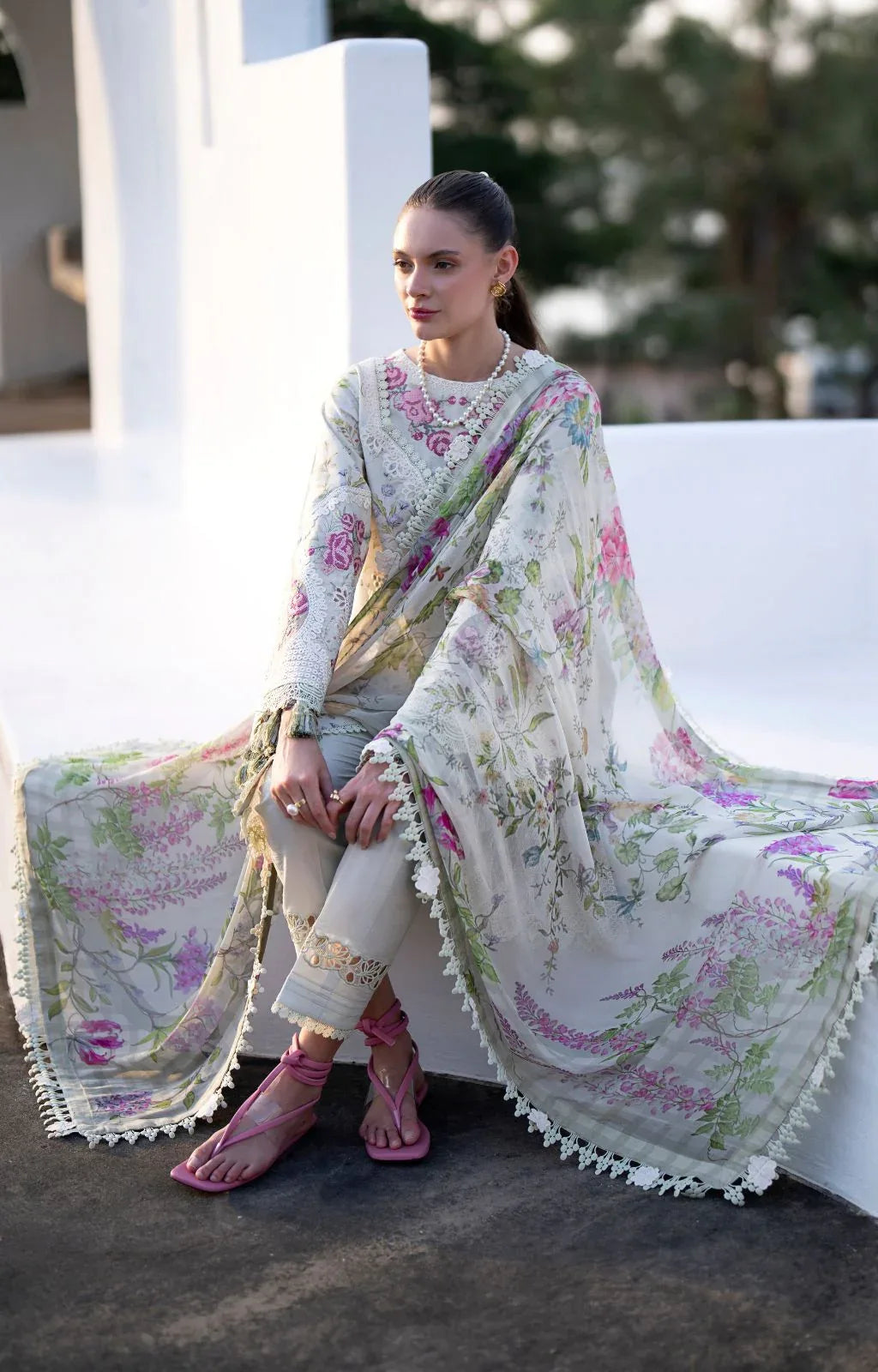 AJR Couture | Printakari Lawn 25 | Aleesia - Aqsa Fabrics