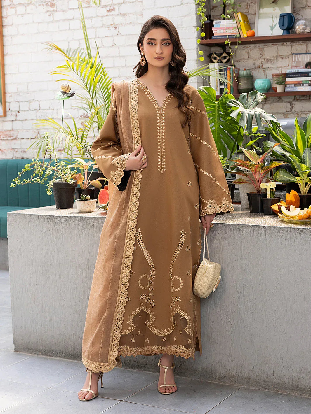 Izel | Meadow Muse Embroidered Lawn 25 | AVELA - Aqsa Fabrics