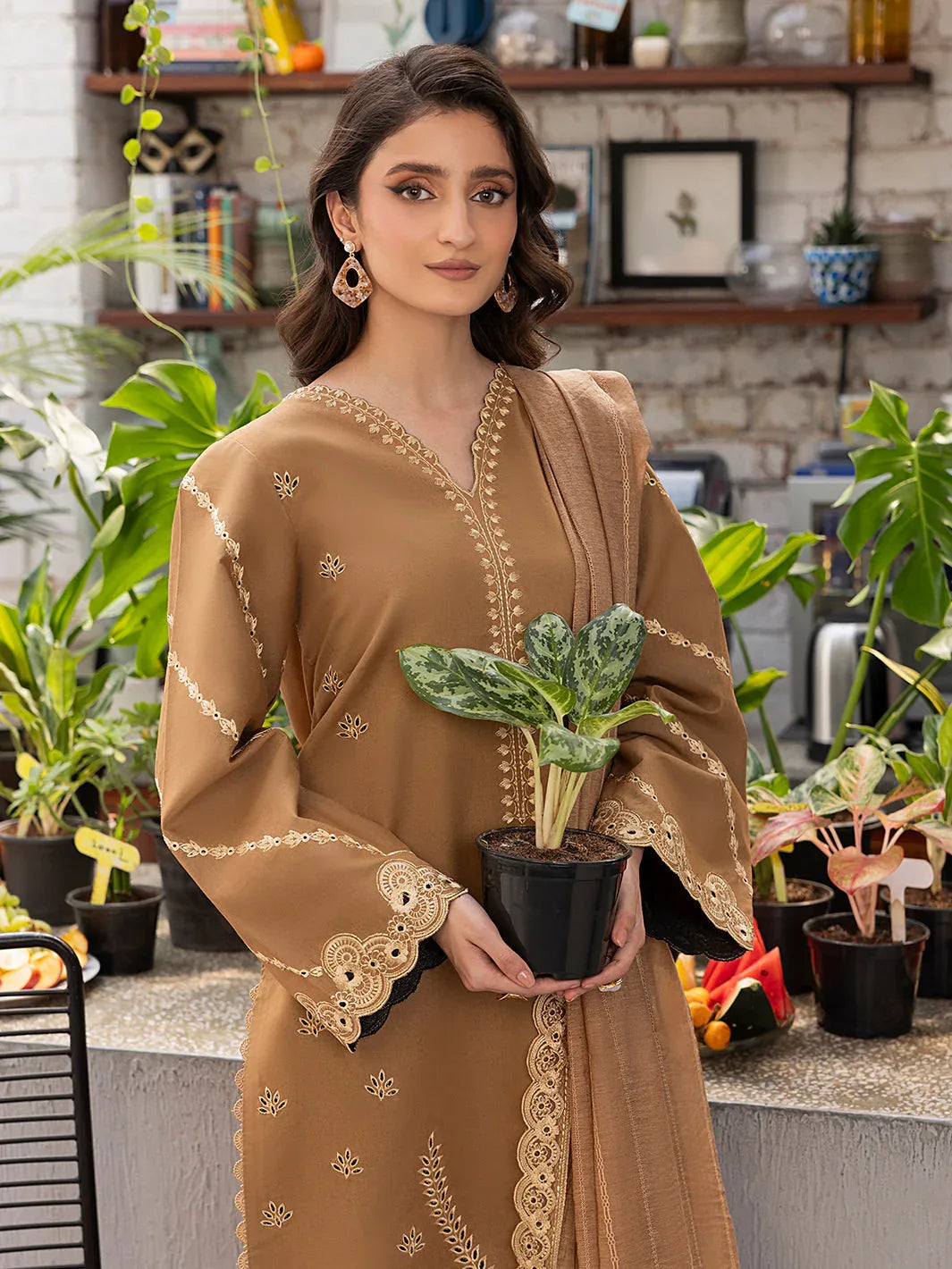 Izel | Meadow Muse Embroidered Lawn 25 | AVELA - Aqsa Fabrics