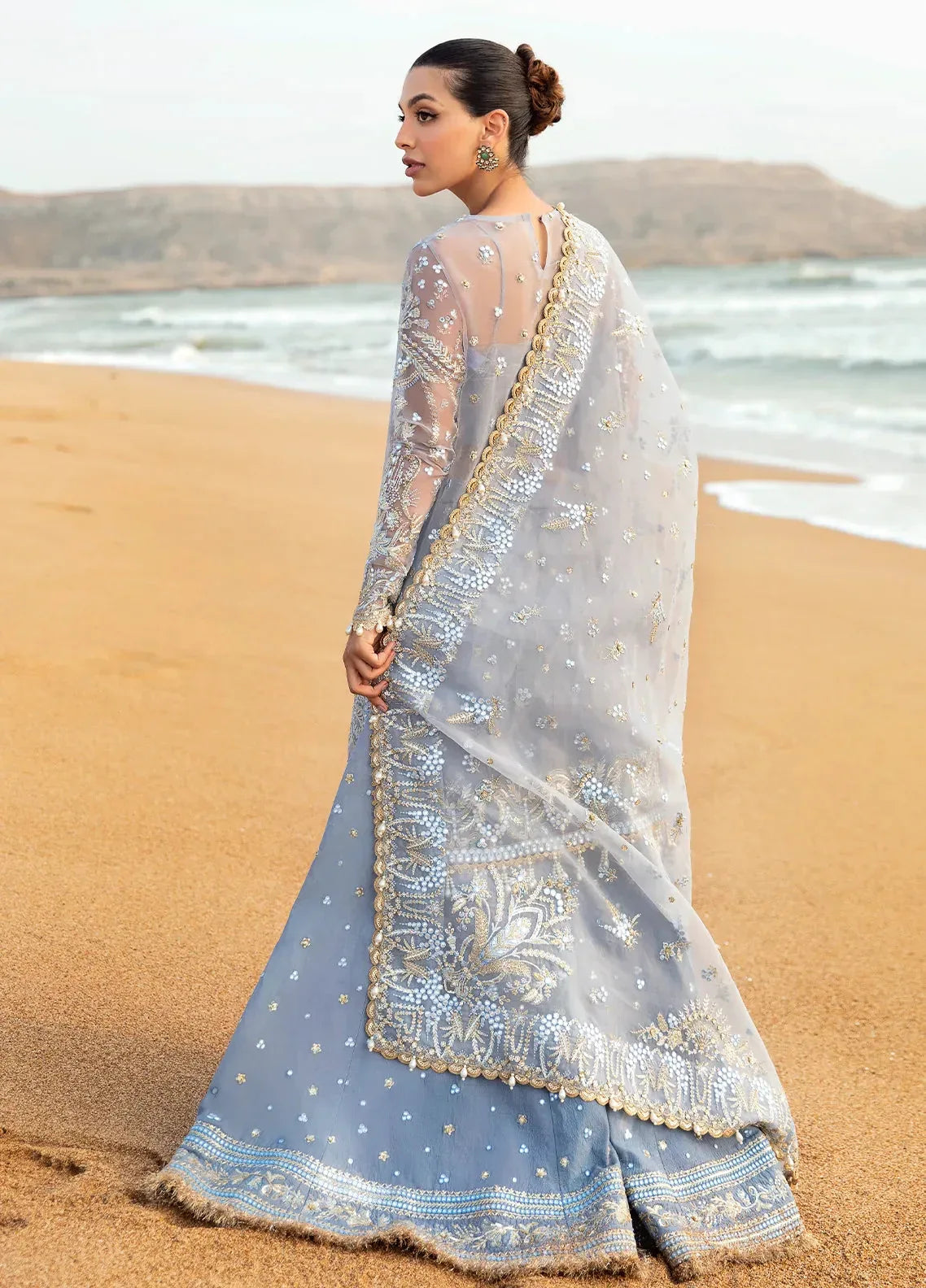 Dastangoi by Afrozeh Wedding Formals 3Pc Suit AWE-01 Nashmia - Aqsa Fabrics