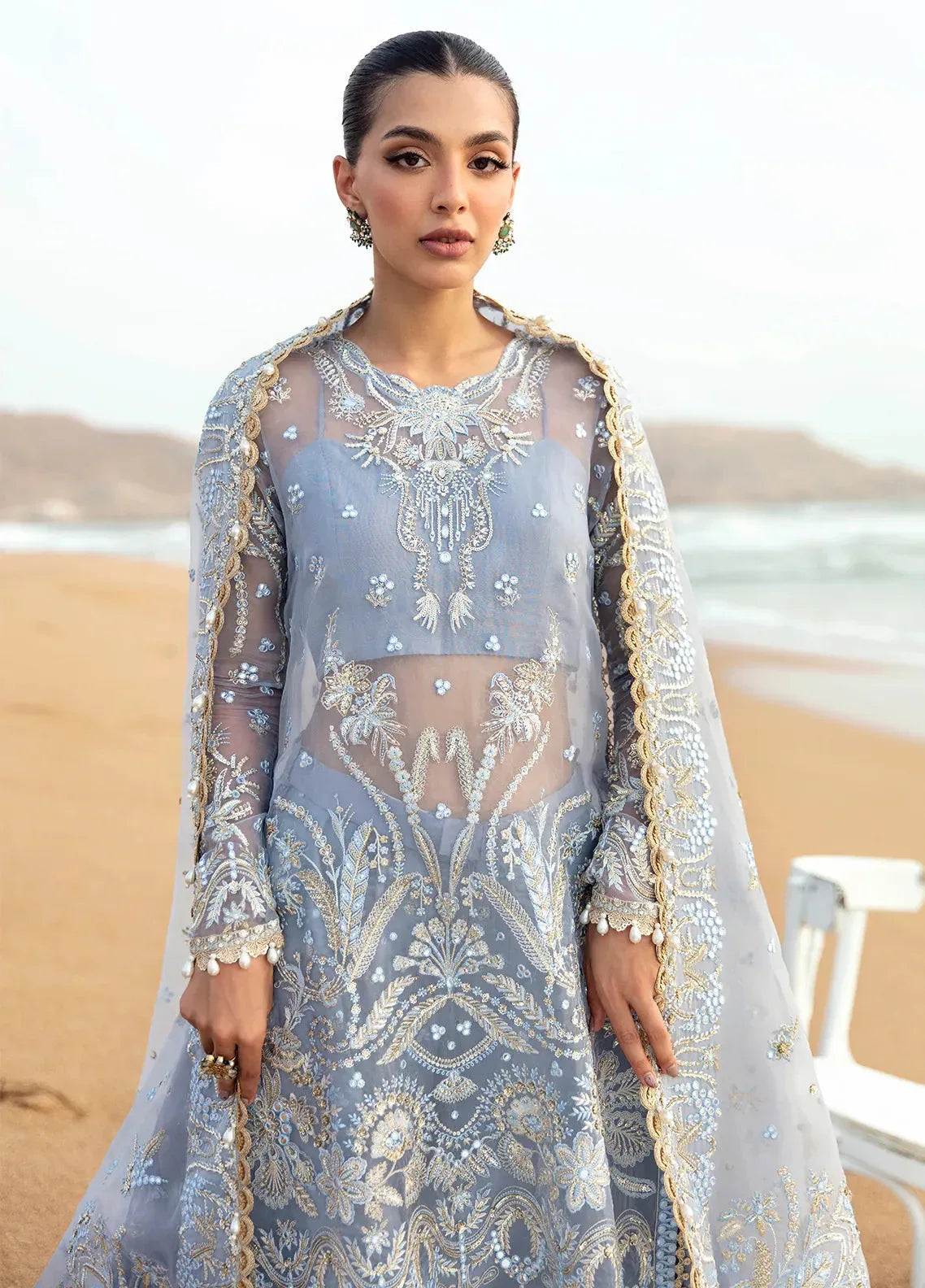 Dastangoi by Afrozeh Wedding Formals 3Pc Suit AWE-01 Nashmia - Aqsa Fabrics