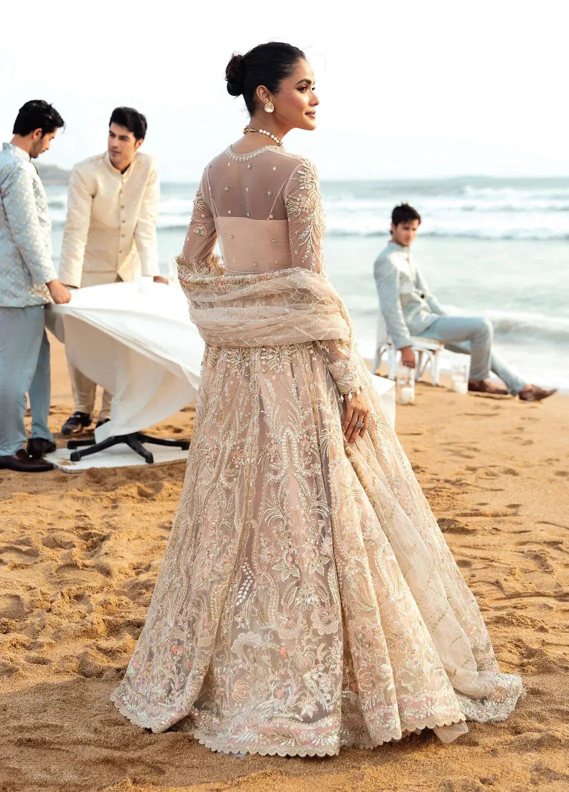 Dastangoi by Afrozeh Wedding Formals 3Pc Suit AWE-07 Afsheen - Aqsa Fabrics