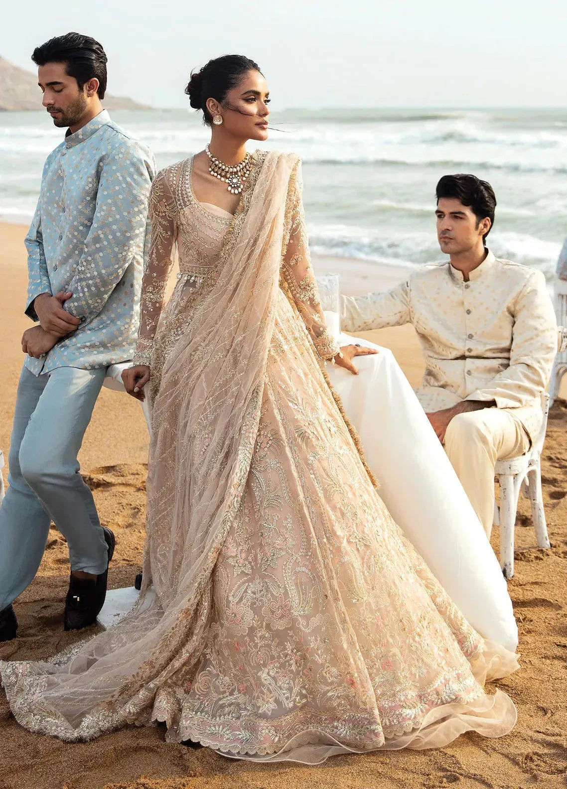 Dastangoi by Afrozeh Wedding Formals 3Pc Suit AWE-07 Afsheen - Aqsa Fabrics