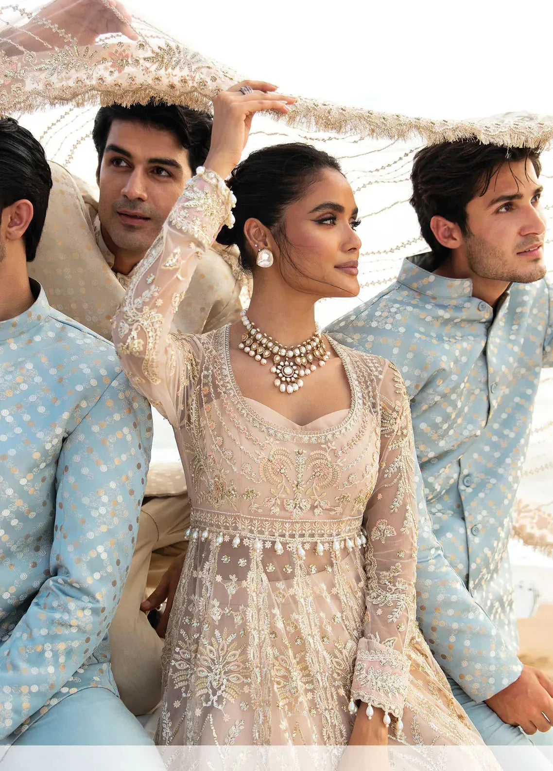 Dastangoi by Afrozeh Wedding Formals 3Pc Suit AWE-07 Afsheen - Aqsa Fabrics