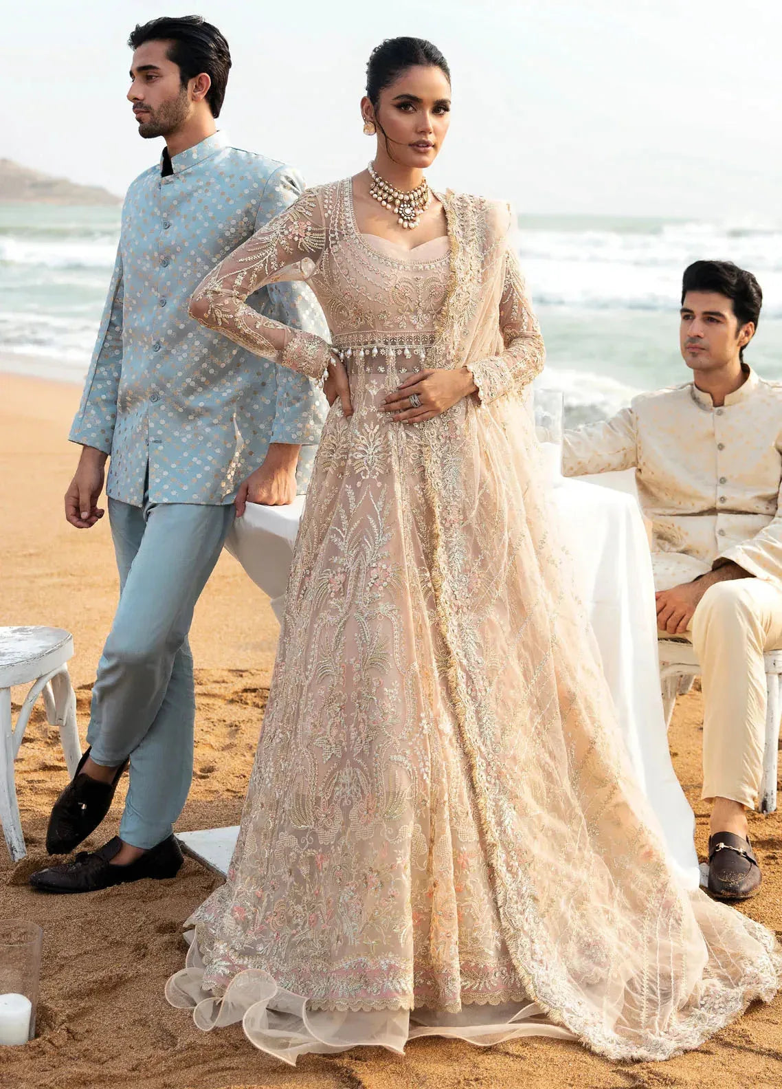 Dastangoi by Afrozeh Wedding Formals 3Pc Suit AWE-07 Afsheen - Aqsa Fabrics