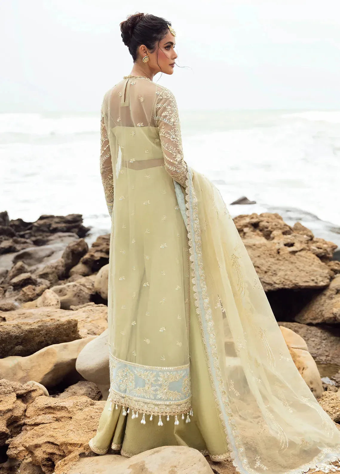 Dastangoi by Afrozeh Wedding Formal 3Pc Suit AWE-09 Leela - Aqsa Fabrics