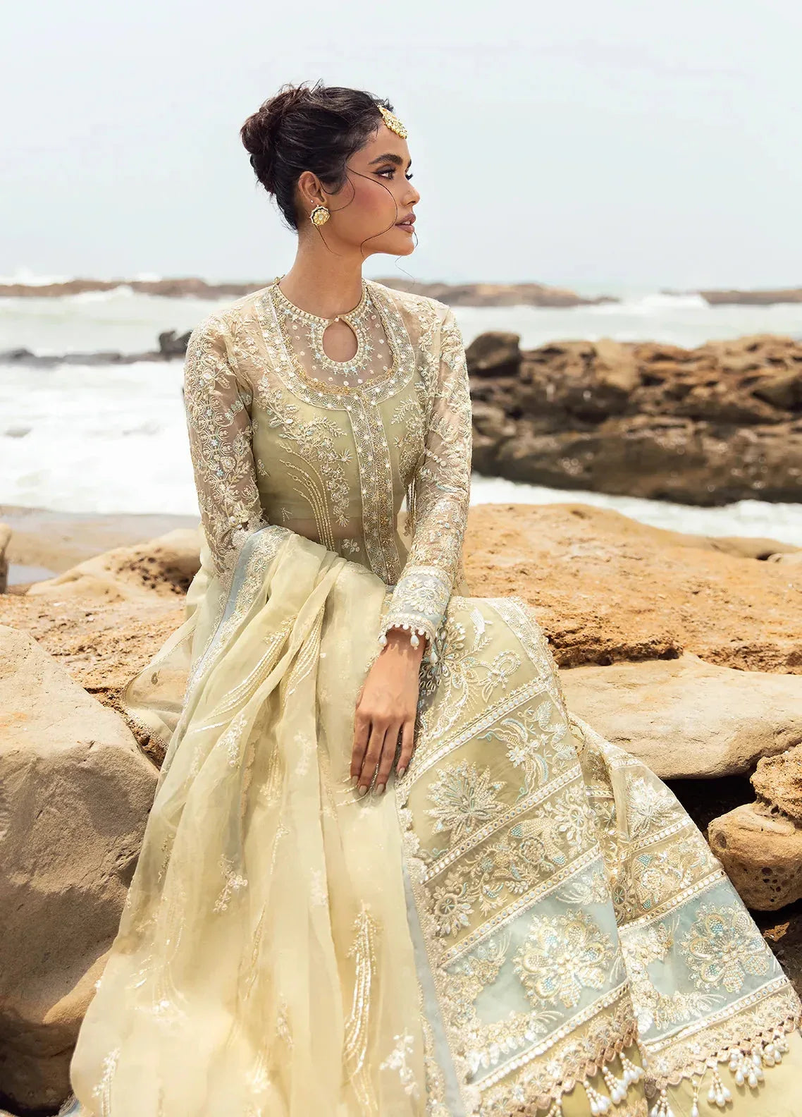 Dastangoi by Afrozeh Wedding Formal 3Pc Suit AWE-09 Leela - Aqsa Fabrics