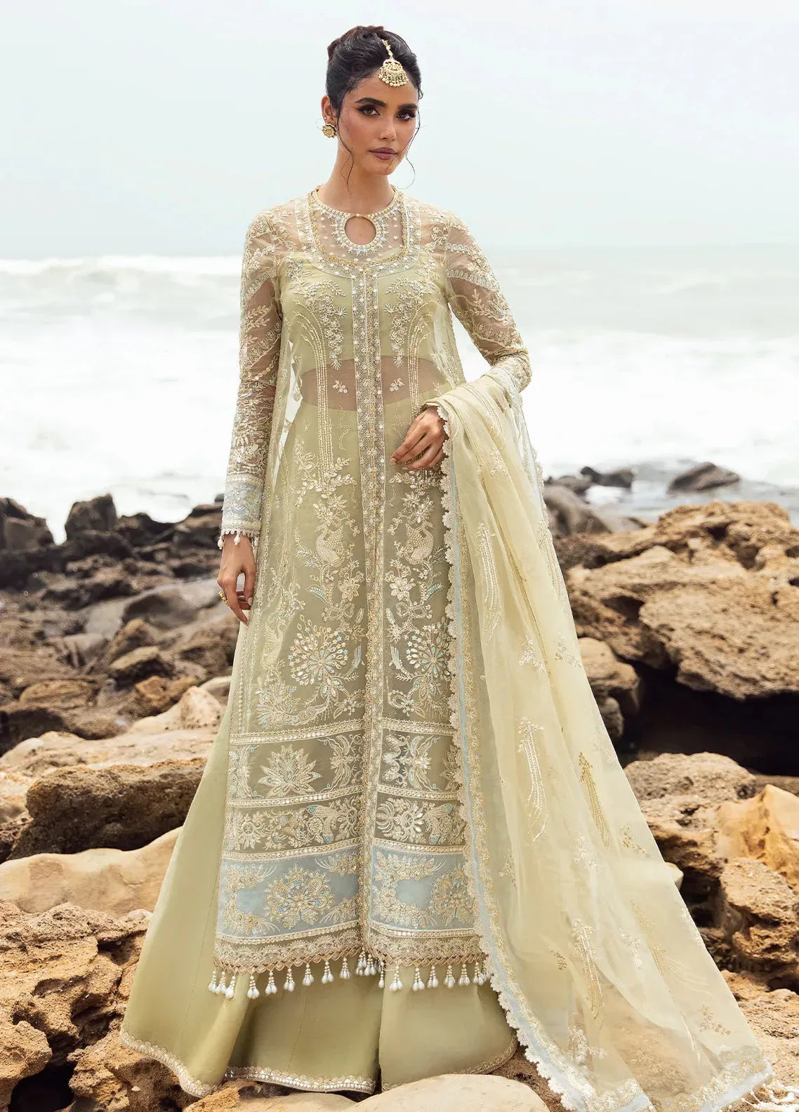 Dastangoi by Afrozeh Wedding Formal 3Pc Suit AWE-09 Leela - Aqsa Fabrics