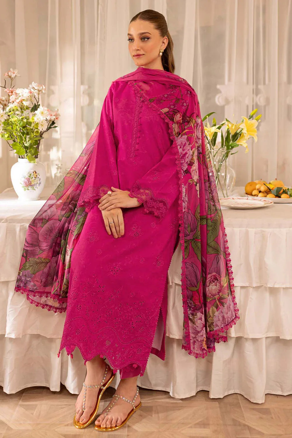 Farasha | Printed Essentials | Aster - Aqsa Fabrics