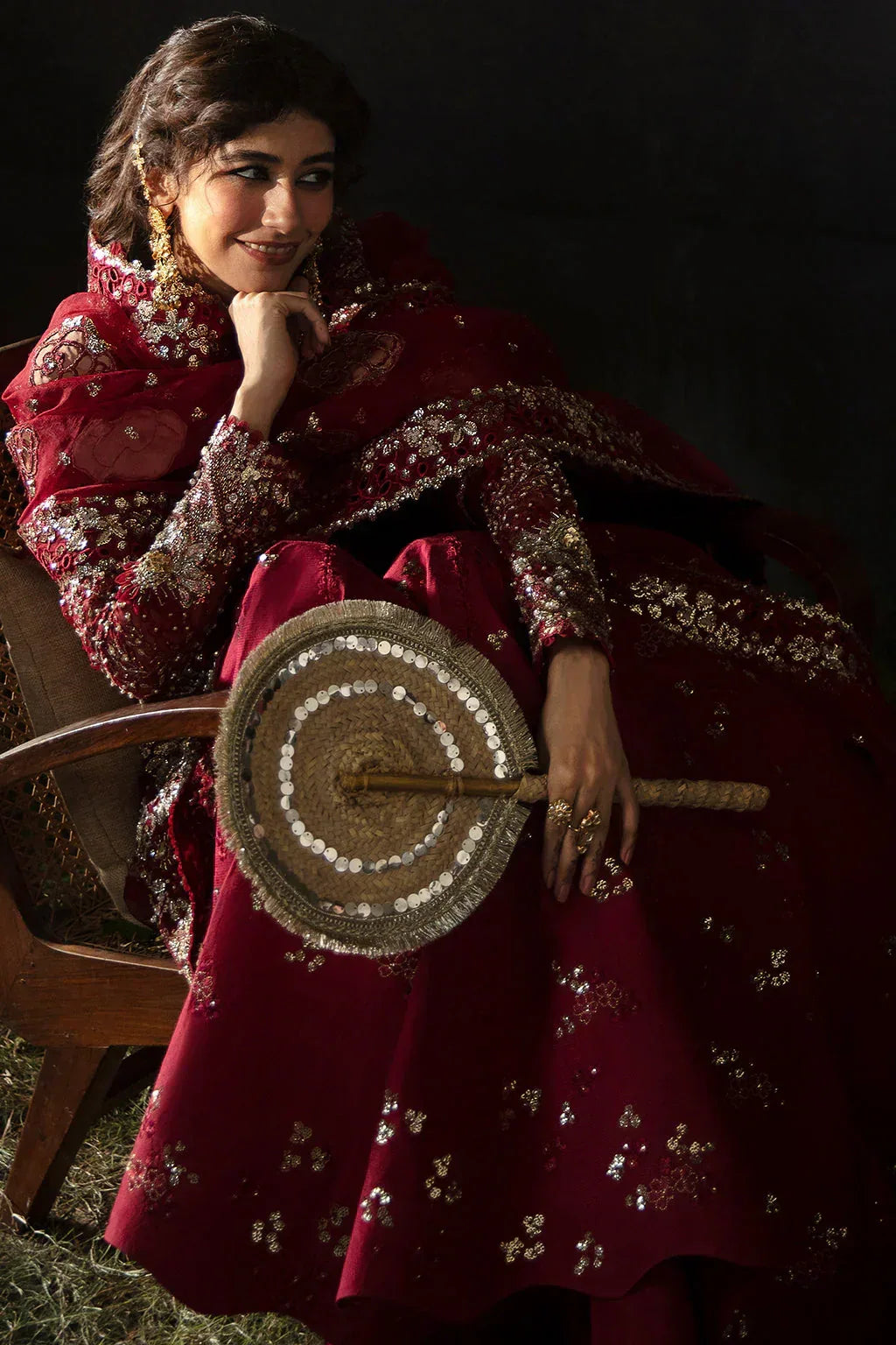 Hayat by Afrozeh Embroidered Organza 3Pc Suit AFH-24-07 ABEER - Aqsa Fabrics