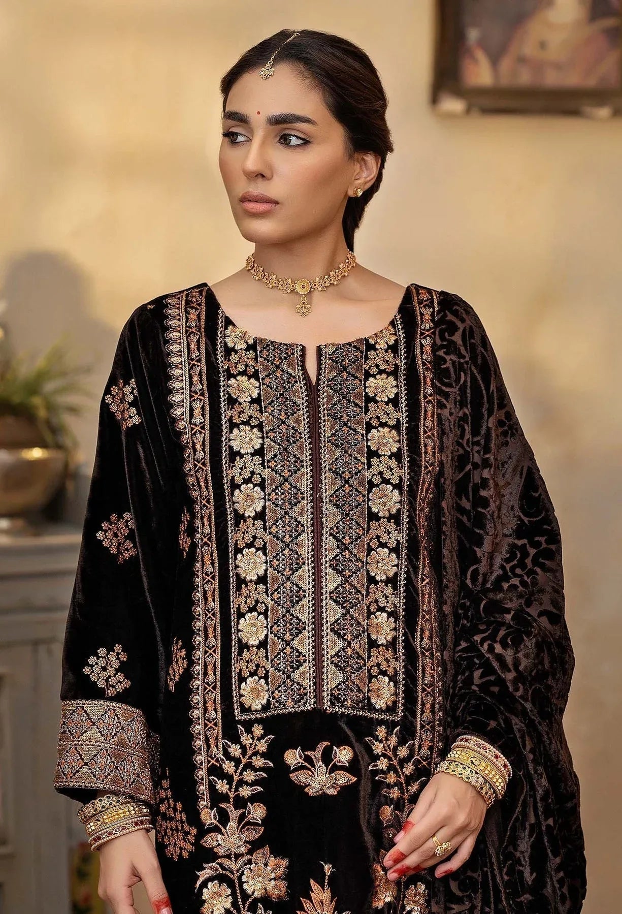 Adans Libas | Plachi Luxury Formals 24 | PLACHI 4445 - Aqsa Fabrics