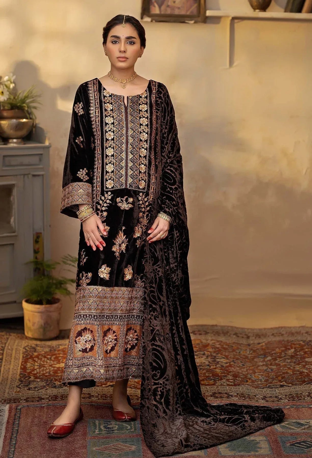 Adans Libas | Plachi Luxury Formals 24 | PLACHI 4445 - Aqsa Fabrics