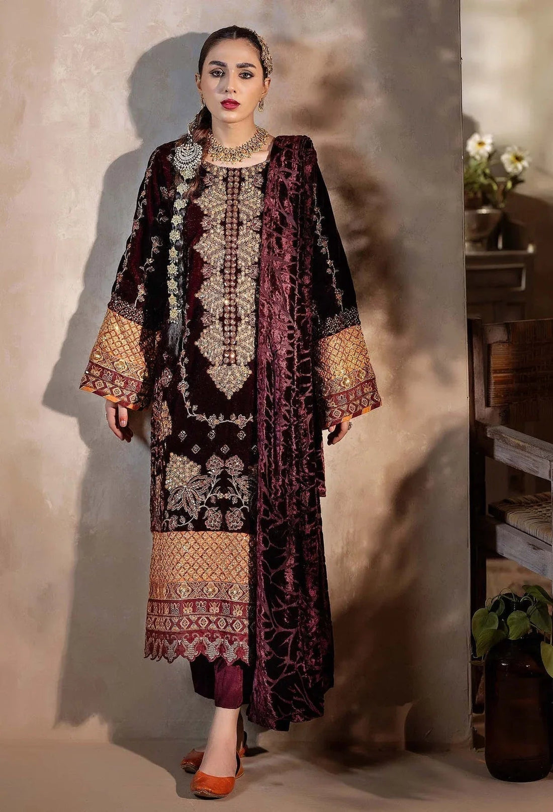 Adans Libas | Plachi Luxury Formals 24 | PLACHI 4449 - Aqsa Fabrics