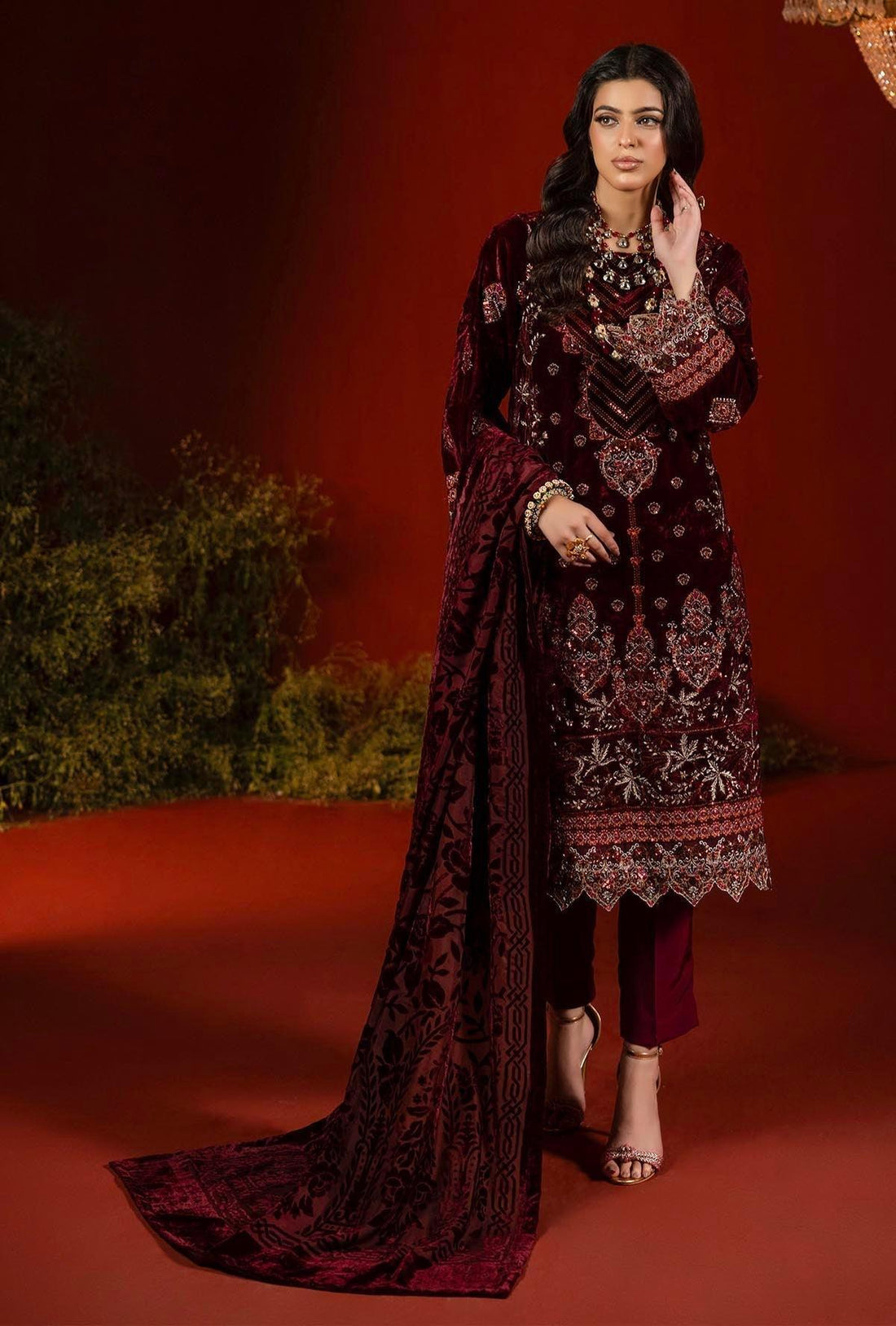 Adans Libas | Plachi Luxury Formals 24 | PLACHI 1410 - Aqsa Fabrics
