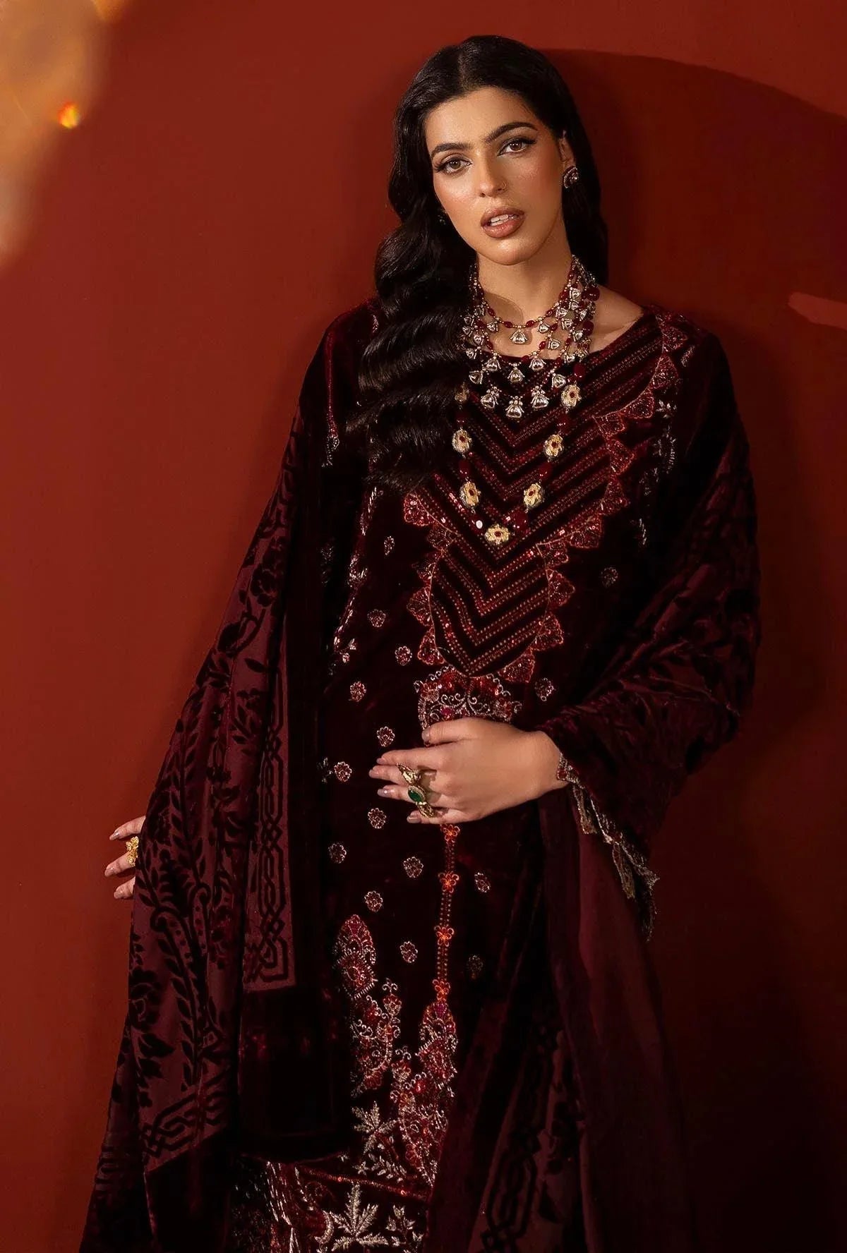 Adans Libas | Plachi Luxury Formals 24 | PLACHI 1410 - Aqsa Fabrics