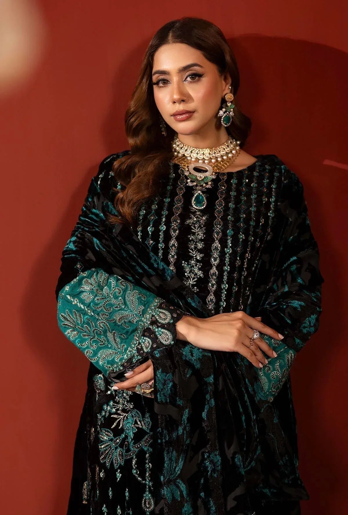 Adans Libas | Plachi Luxury Formals 24 | PLACHI 1413 - Aqsa Fabrics