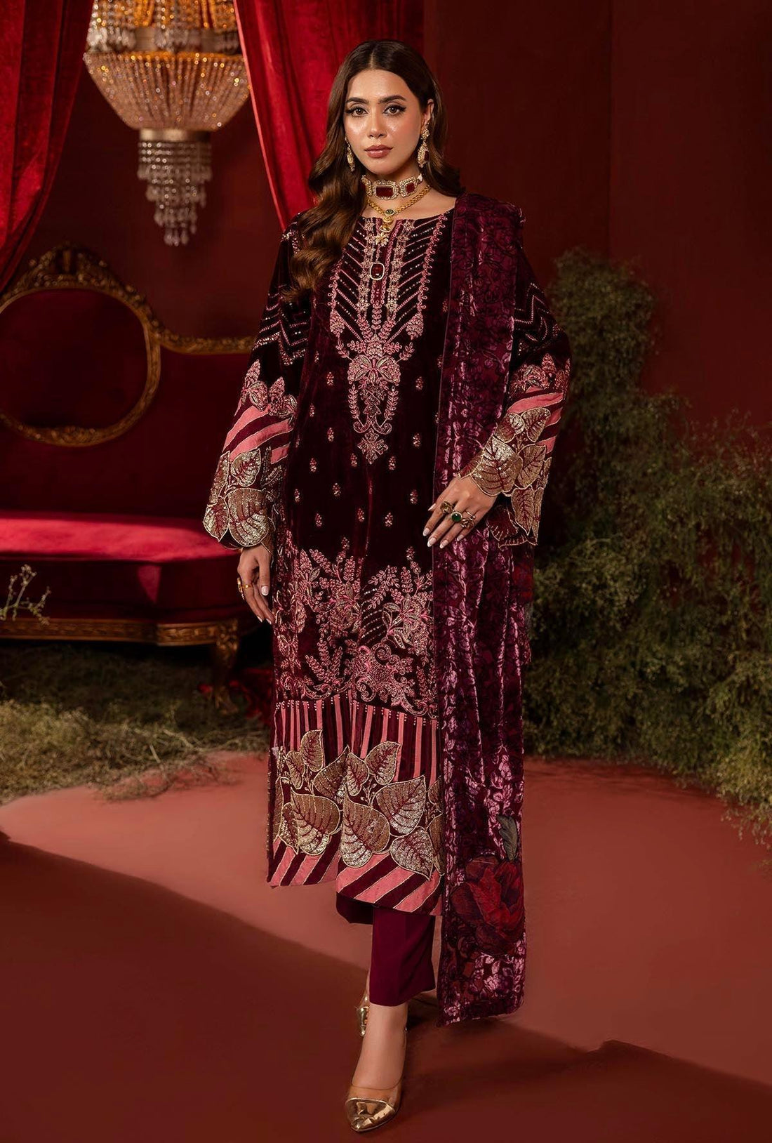 Adans Libas | Plachi Luxury Formals 24 | PLACHI 1412 - Aqsa Fabrics