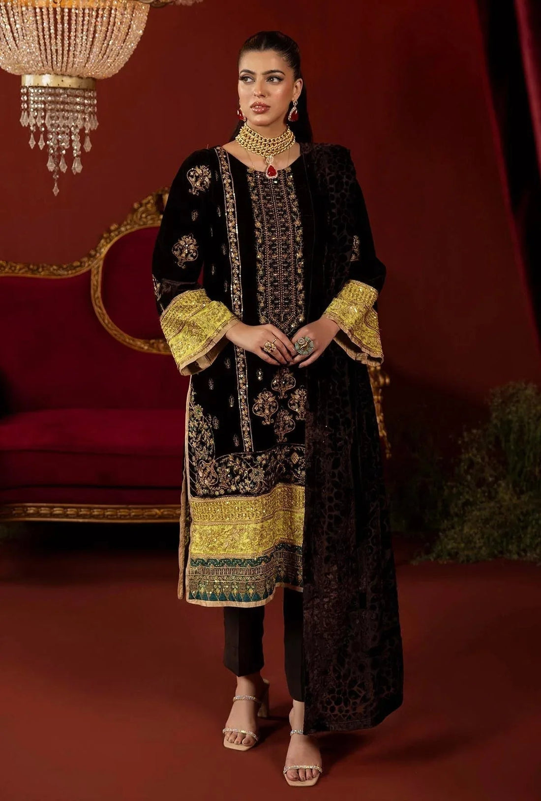 Adans Libas | Plachi Luxury Formals 24 | PLACHI 1416 - Aqsa Fabrics