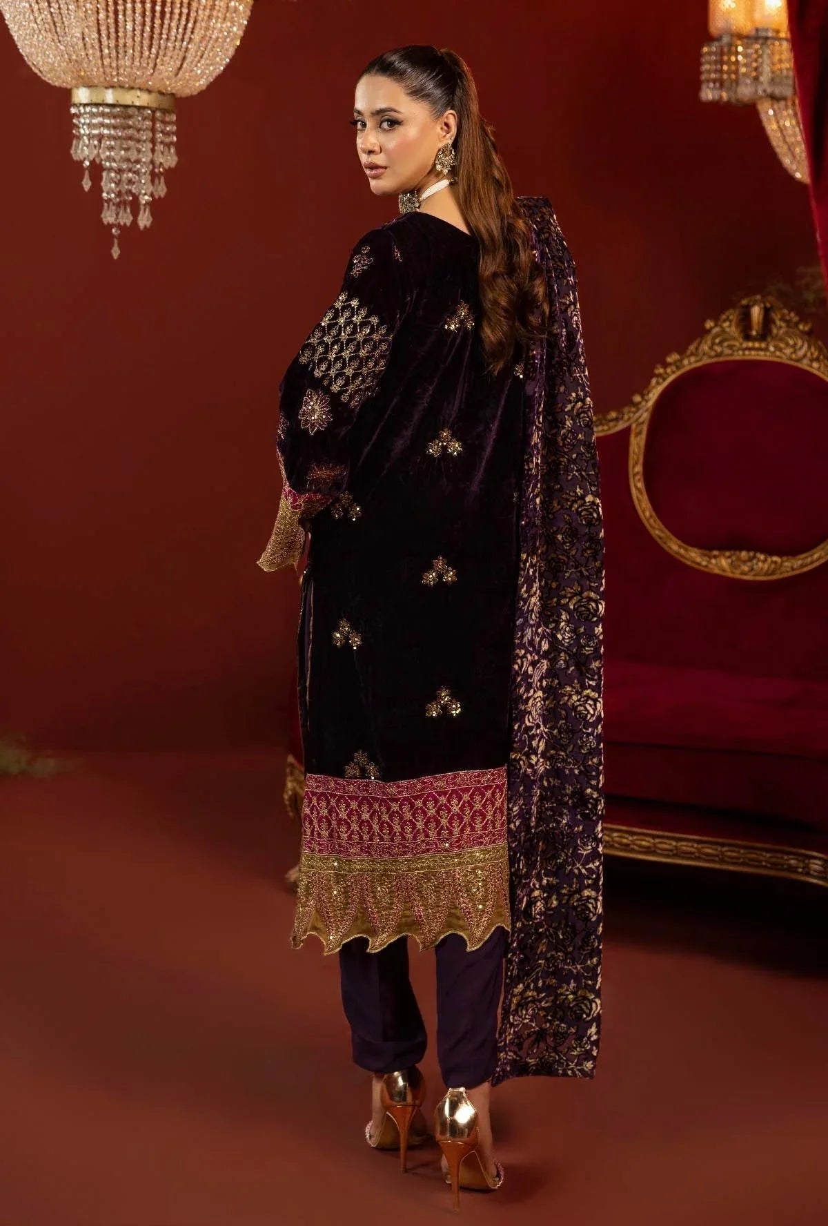 Adans Libas | Plachi Luxury Formals 24 | PLACHI 1417 - Aqsa Fabrics